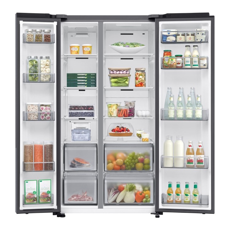 Samsung Series 7 634 Litre Side-By-Side American Fridge Freezer - Silver