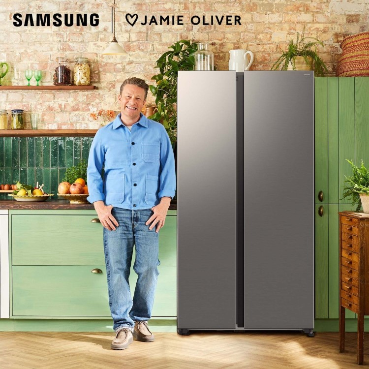 Samsung Series 7 634 Litre Side-By-Side American Fridge Freezer - Silver