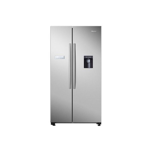 Hisense 578 Litre Side-By-Side American Fridge Freezer - Stainless Steel Look