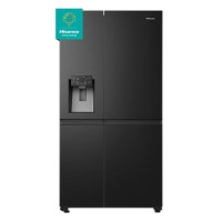 Refurbished Hisense Pureflat Infinite 632 Litre Side-by-Side American Fridge Freezer - Black