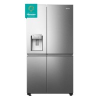 Refurbished Hisense Pureflat Infinite 632 Litre Side-by-Side American Fridge Freezer - Stainless Steel