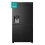 Refurbished Hisense RS818N4TFC PureFlat Infinite Total No Frost Black American Style Fridge Freezer