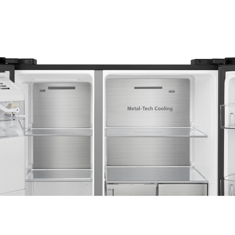 Hisense 632 Litre Side-By-Side American Fridge Freezer - Black