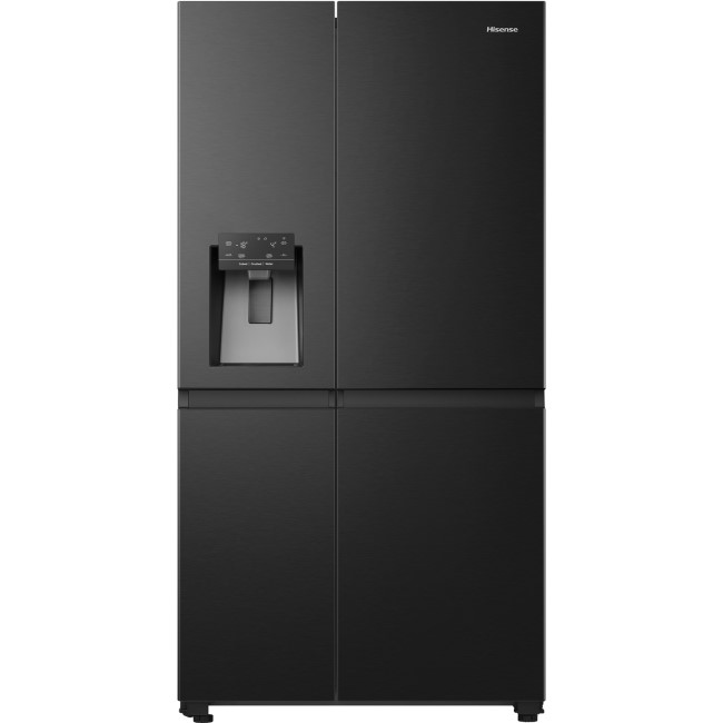 Hisense 632 Litre Side-by-Side American Fridge Freezer - Premium Black