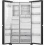 Refurbished Hisense RS818N4TFE Freestanding 632 Litre Frost Free American Fridge Freezer Black