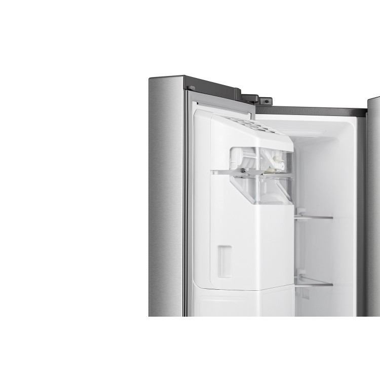 Hisense 632 Litre Side-By-Side American Fridge Freezer - Stainless Steel