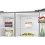 Hisense 649 Litre Side-By-Side American Fridge Freezer - Stainless Steel