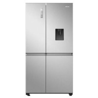 Hisense 649 Litre Side-By-Side American Fridge Freezer - Stainless Steel