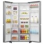 Hisense 649 Litre Side-By-Side American Fridge Freezer - Stainless Steel