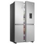 Hisense 649 Litre Side-By-Side American Fridge Freezer - Stainless Steel