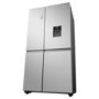 Hisense 649 Litre Side-By-Side American Fridge Freezer - Stainless Steel