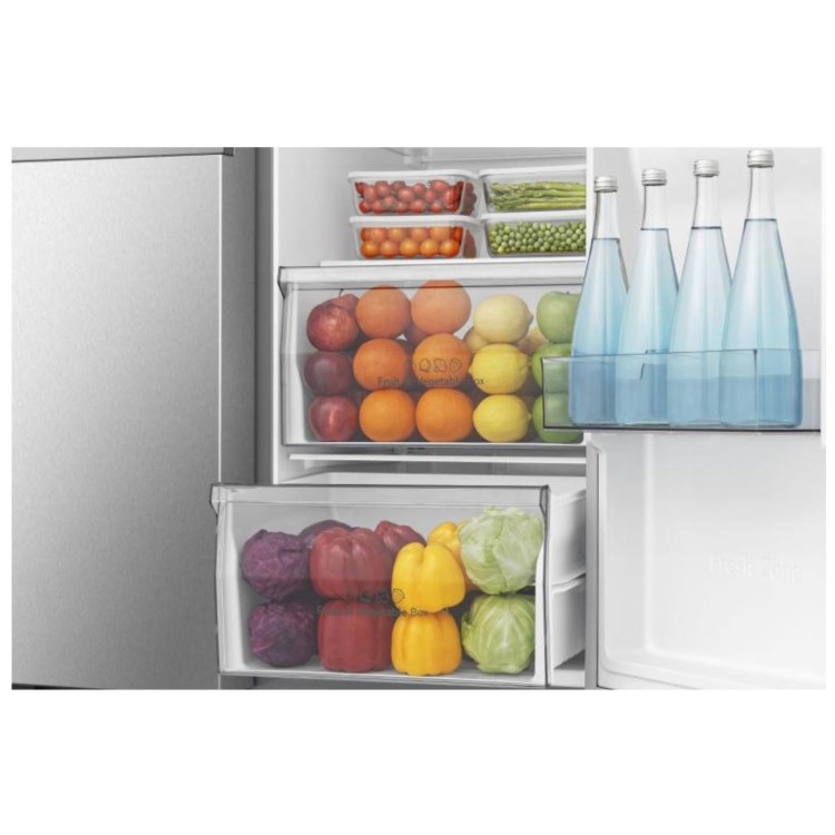Hisense 649 Litre Side-By-Side American Fridge Freezer - Stainless Steel