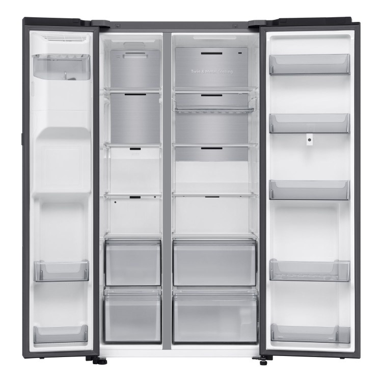Samsung Family Hub 614 Litre Side-By-Side American Fridge Freezer - Black