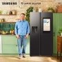 Samsung Family Hub 614 Litre Side-By-Side American Fridge Freezer - Black