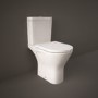 GRADE A1 - Close Coupled Rimless Toilet with Soft Close Seat - RAK Resort Maxi