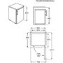 AEG 145L Freestanding Under Counter Larder Fridge - Silver