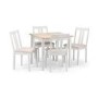 Two Tone Dining Table and 4 Matching Dining Chairs - Julian Bowen