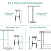 Navy Blue Velvet Adjustable Swivel Bar Stool with Back - Runa