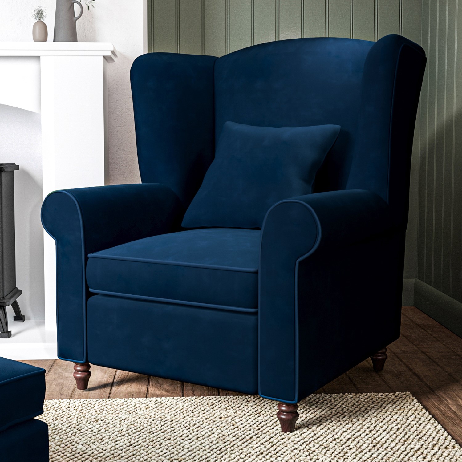 Navy armchairs on sale