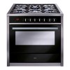 CDA RV911SS 90cm Wide Single Oven Dual Fuel Range Cooker - Stainless Steel