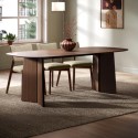 RVV002 Large Walnut Dining Table - Seats 6 - 8 - Rivo