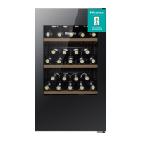Hisense 30 Bottle Single Zone Wine Cooler - Black