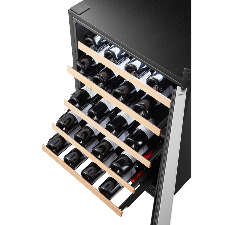 Refurbished Hisense RW17W4NWG0 Freestanding 46 Bottle Wine Cooler Stainless Steel