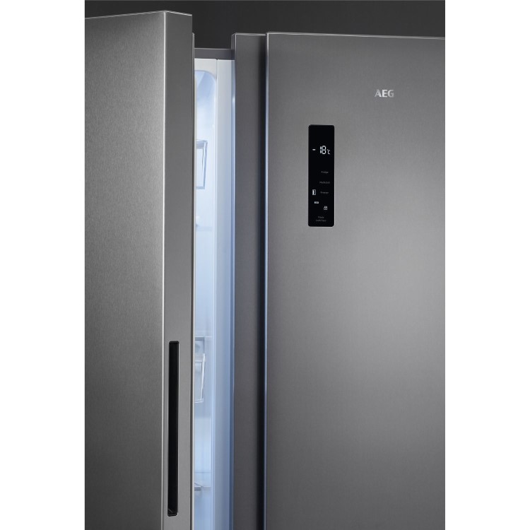 AEG 9000 MultiChill 594 Litre Side by Side Fridge Freezer - Stainless Steel