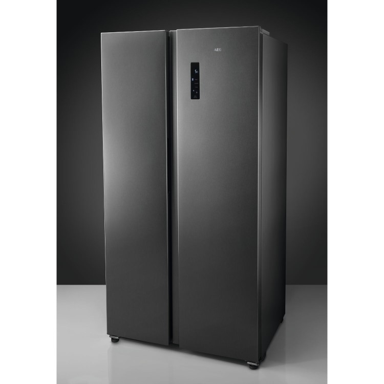 AEG 9000 MultiChill 594 Litre Side by Side Fridge Freezer - Stainless Steel