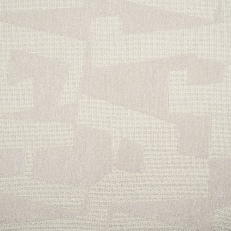 Beige Jacquard Patterned Fabric Chair - Raya