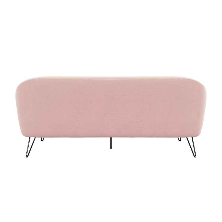 Pink Fabric Reversible L Shaped Sofa - Seats 3 - Rylee