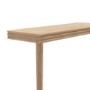 Extra Small & Narrow Solid Weathered Oak Console Table - 80cm - Rayne