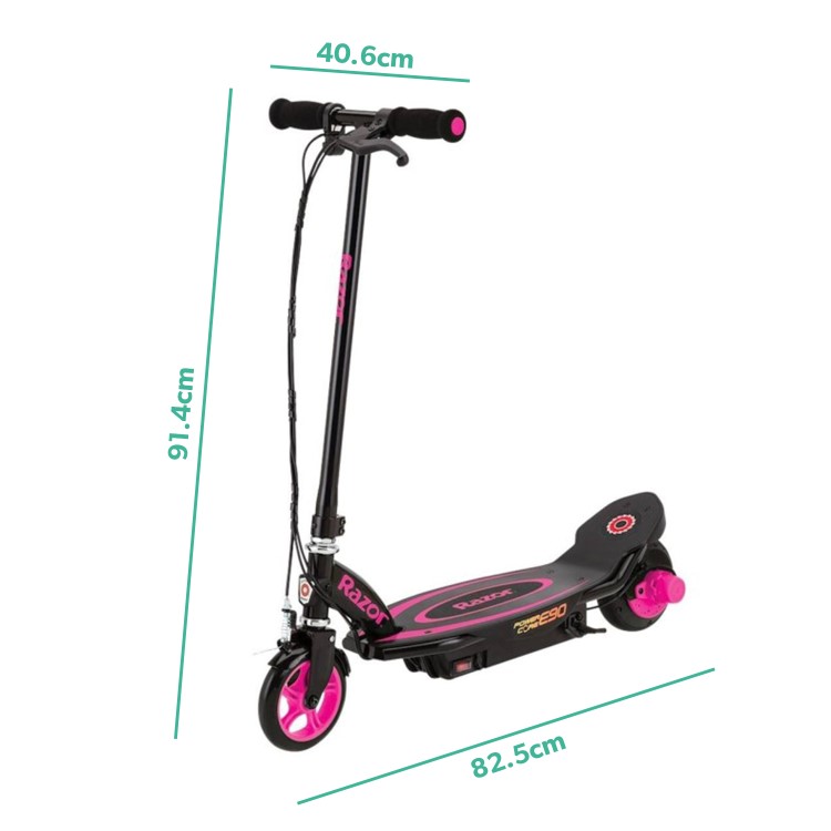 Razor Power Core E90 12 Volt Kids Electric Scooter - Pink