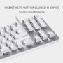 Razer Blackwidow Lite Mercury Silent Mechanical Gaming Keyboard - White