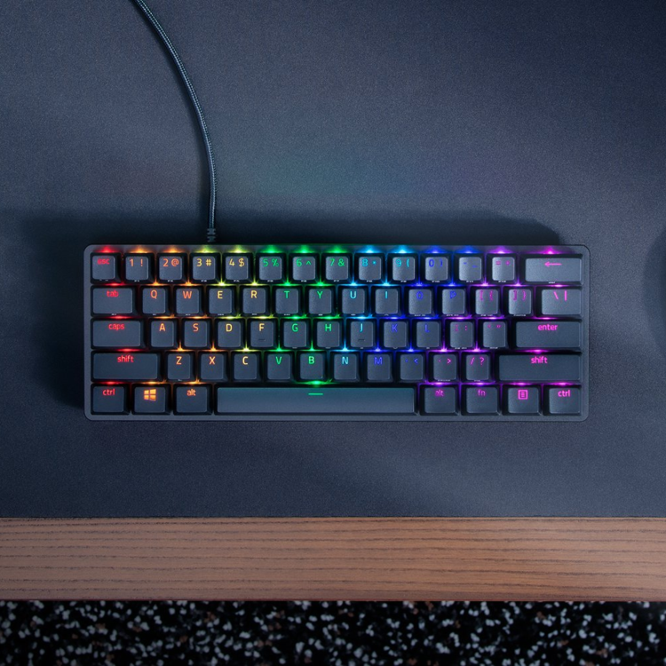 Razer Huntsman Mini Purple Switch RGB Wired Gaming Keyboard Black