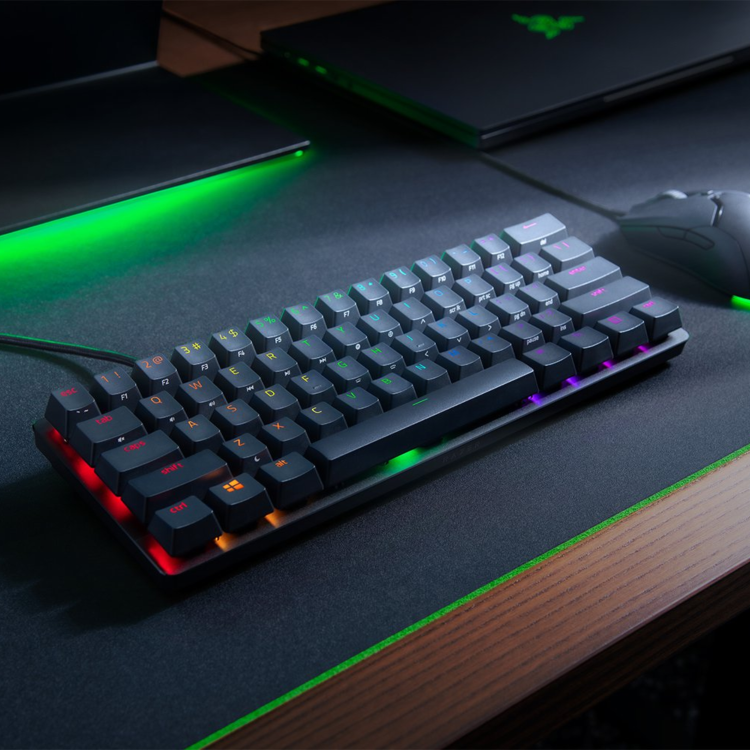 Razer Huntsman Mini Purple Switch RGB Wired Gaming Keyboard Black