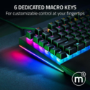 Razer Blackwidow V4 RGB Green Switch Mechanical Wired Gaming Keyboard Black