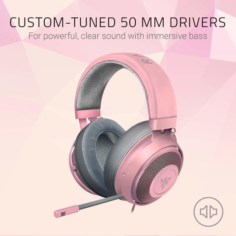 Box Open Razer Kraken Quartz Oval Gaming Headset