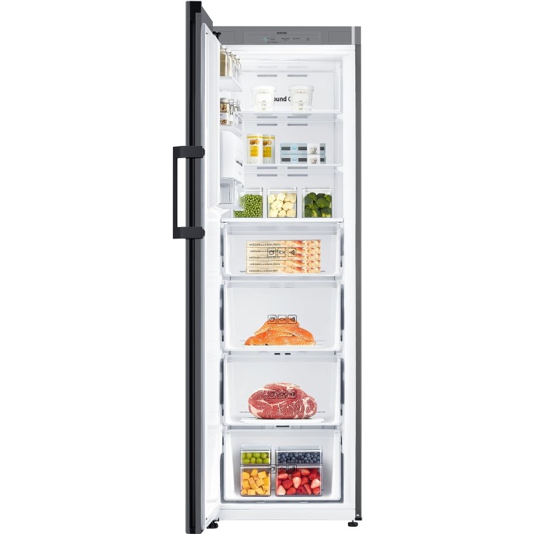 Samsung 323 Litres Bespoke Upright Total No Frost Freestanding Freezer - Clean Black