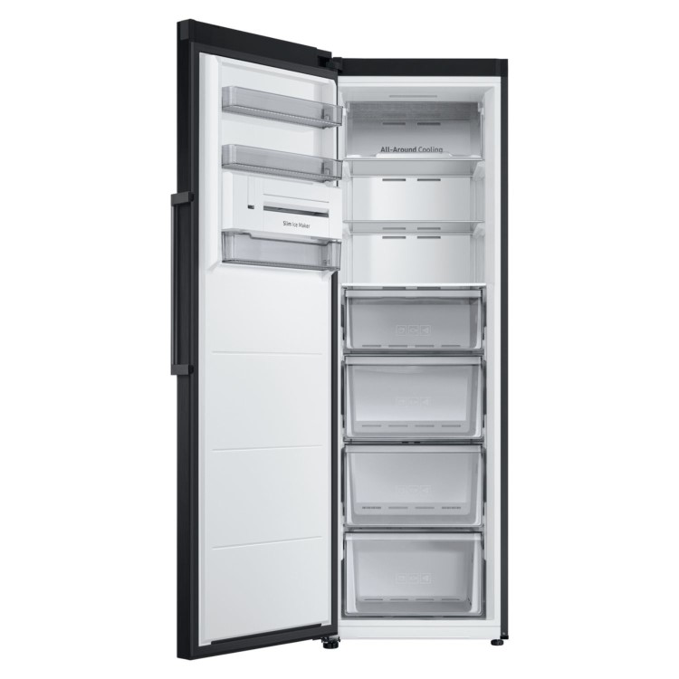 Samsung 323 Litre Tall One Door Freezer with All-around Cooling - Black