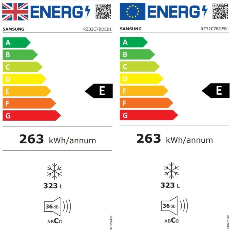Samsung 323 Litre Tall One Door Freezer with All-around Cooling - Black