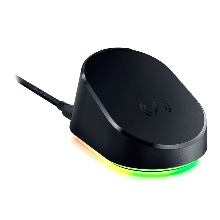 Box Opened Razer Mouse Dock Pro - with Wireless Charging Puck for Basilisk V3 Pro