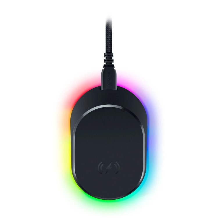 Box Opened Razer Mouse Dock Pro - with Wireless Charging Puck for Basilisk V3 Pro