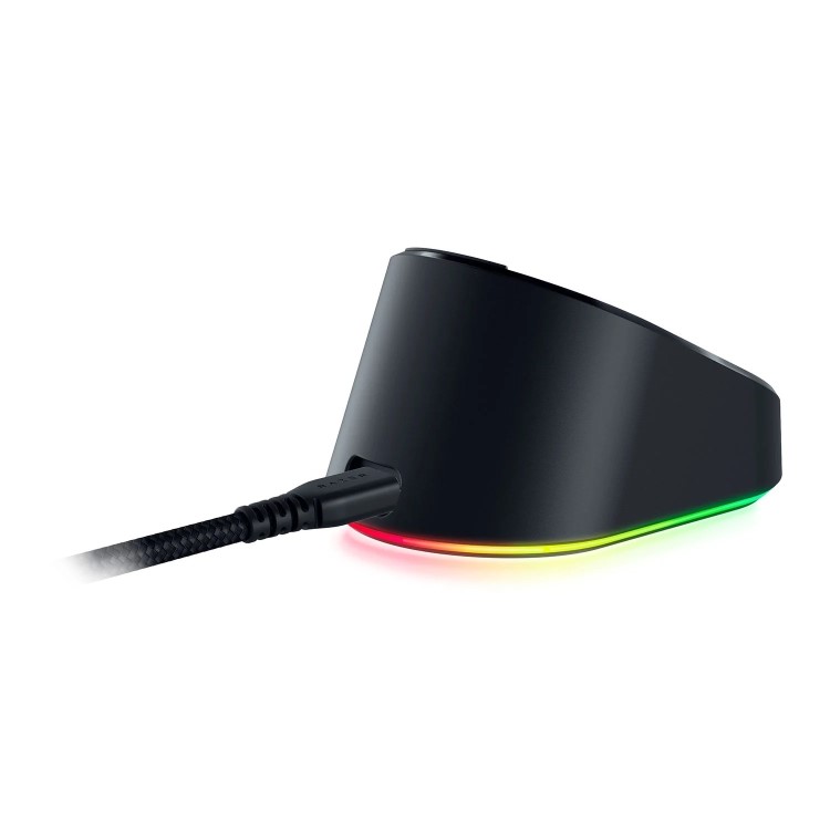 Box Opened Razer Mouse Dock Pro - with Wireless Charging Puck for Basilisk V3 Pro