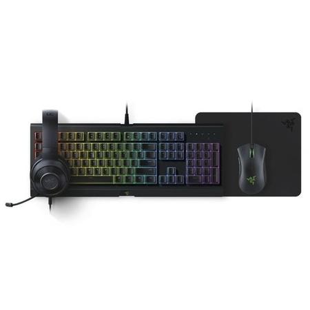 Razer Epic Gaming Keyboard Mouse Headset & Gaming Surface Bundle 