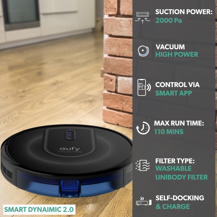Refurbished Eufy Verge RoboVac-G30 Robot Vacuum Cleaner with Smart Dynamic Navigation