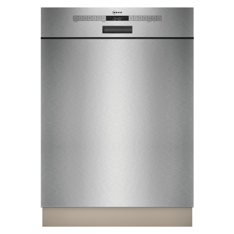 Neff N 50 Semi-Integrated Dishwasher - Smart Wi-Fi, D-Rated, Stainless steel control panel