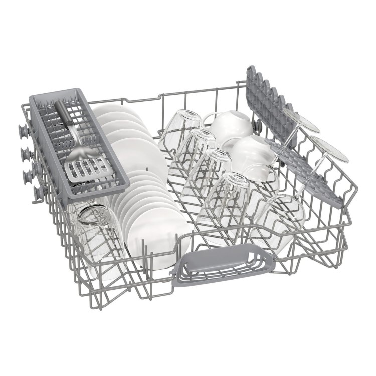 Neff N30 Integrated Dishwasher - Smart Wi-Fi, D-Rated, Silver control panel