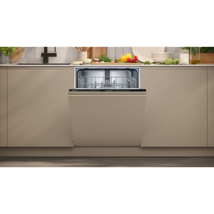 Neff N 30 Integrated Dishwasher - Smart Wi Fi Silver control panel