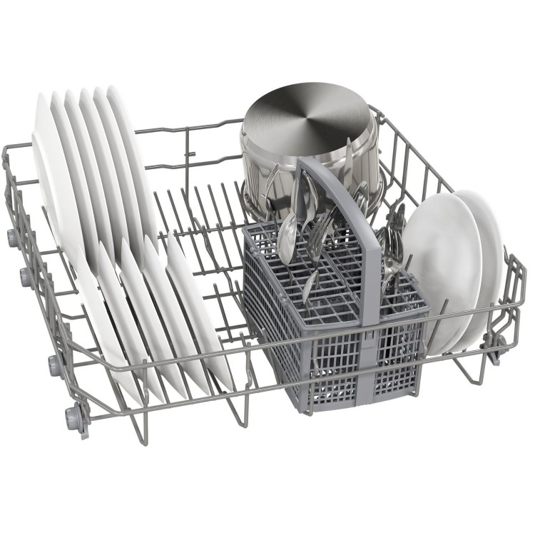 Neff N 30 Integrated Dishwasher - Smart Wi Fi Silver control panel